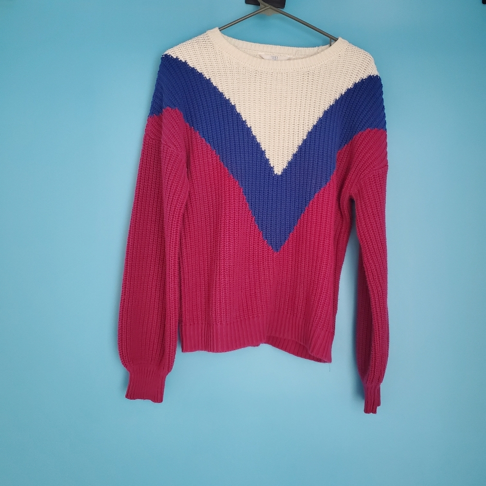 Time And Tru Knit Sweater Size Small (4-6) Crew Neck